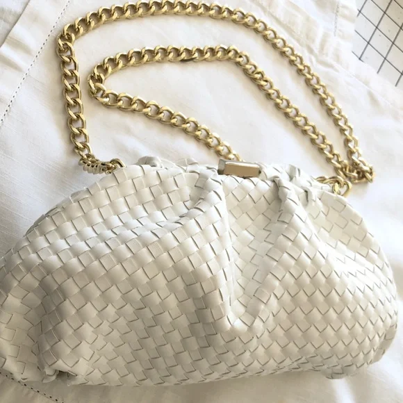 White House Black market woven Cross body bag/clutch - Picture 8 of 15